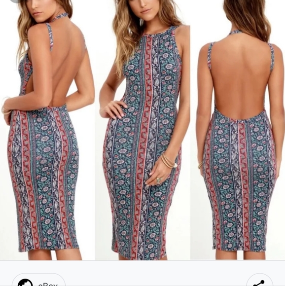 Lulus Dresses & Skirts - Lulu's kiss the sky midi XS